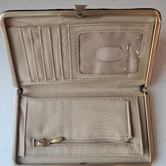 NWOT Brahmin Frame Clutch Wallet Black Melbourne - Picture 3 of 4